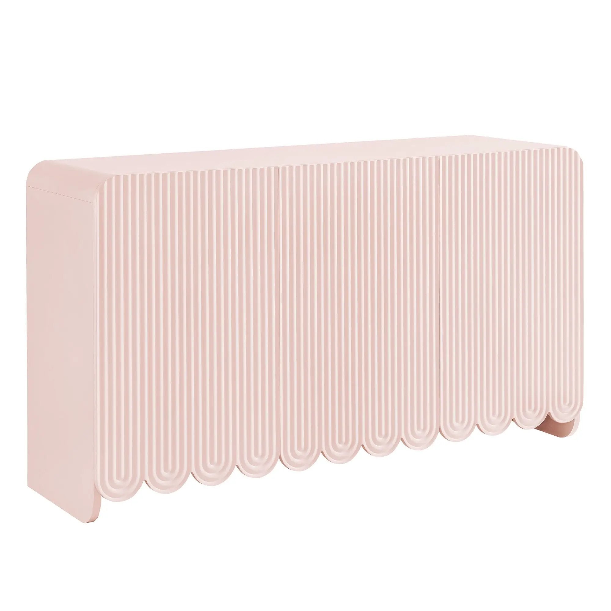 Dahlia Fluted and Scalloped Sideboard Storage Cabinet by HouseOfZazla