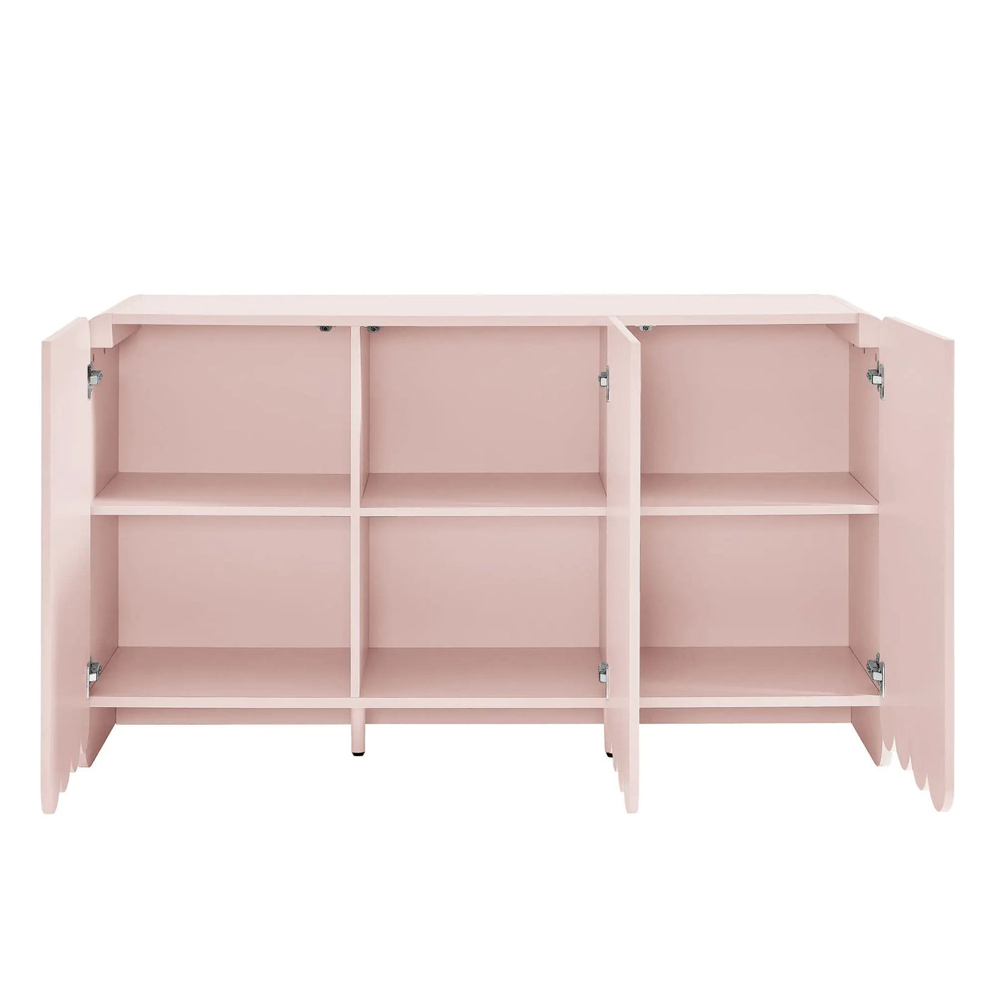 Dahlia Fluted and Scalloped Sideboard Storage Cabinet by HouseOfZazla