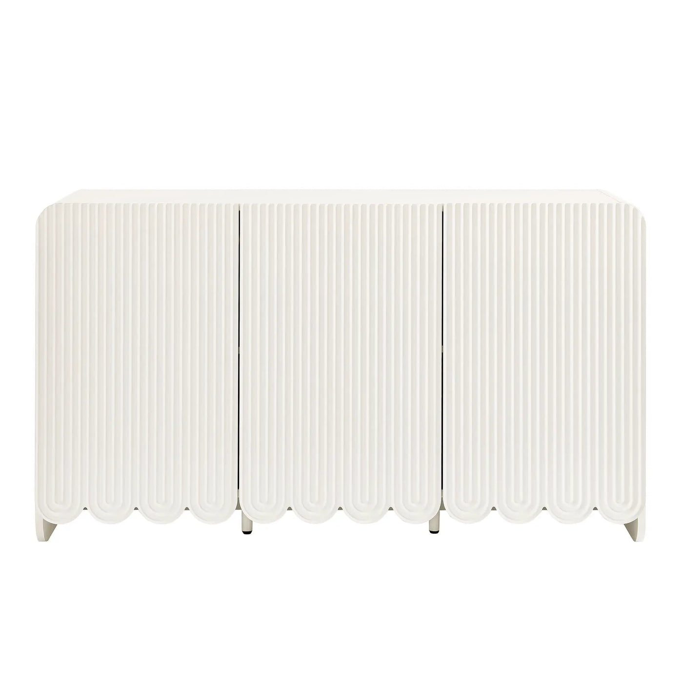 Dahlia Fluted and Scalloped Sideboard Storage Cabinet by HouseOfZazla