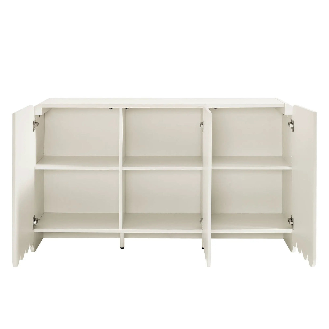 Dahlia Fluted and Scalloped Sideboard Storage Cabinet by HouseOfZazla