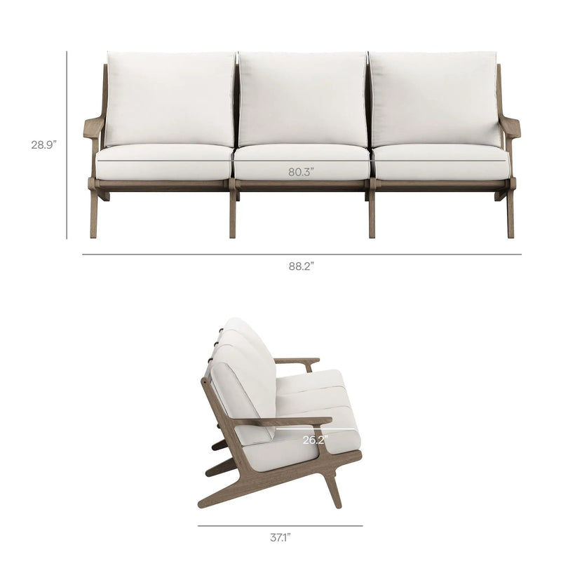 Saratoga Outdoor Patio Teak Sofa by Modway by HouseOfZazla