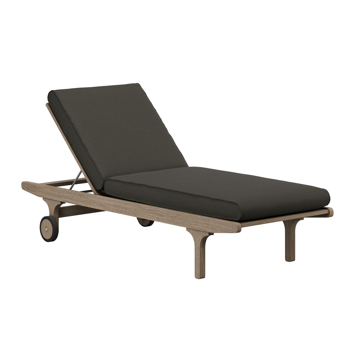 Saratoga Outdoor Patio Teak Wood 3-Piece Chaise Lounge Furniture Set by Modway, photo 5 of 32