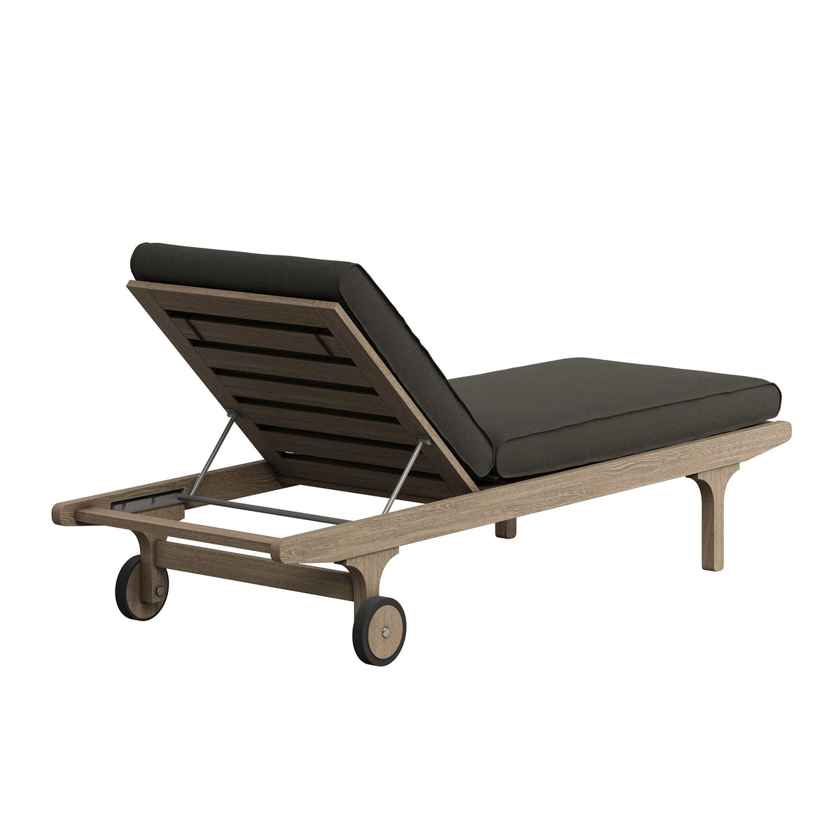 Saratoga Outdoor Patio Teak Wood 3-Piece Chaise Lounge Furniture Set by Modway, photo 7 of 32