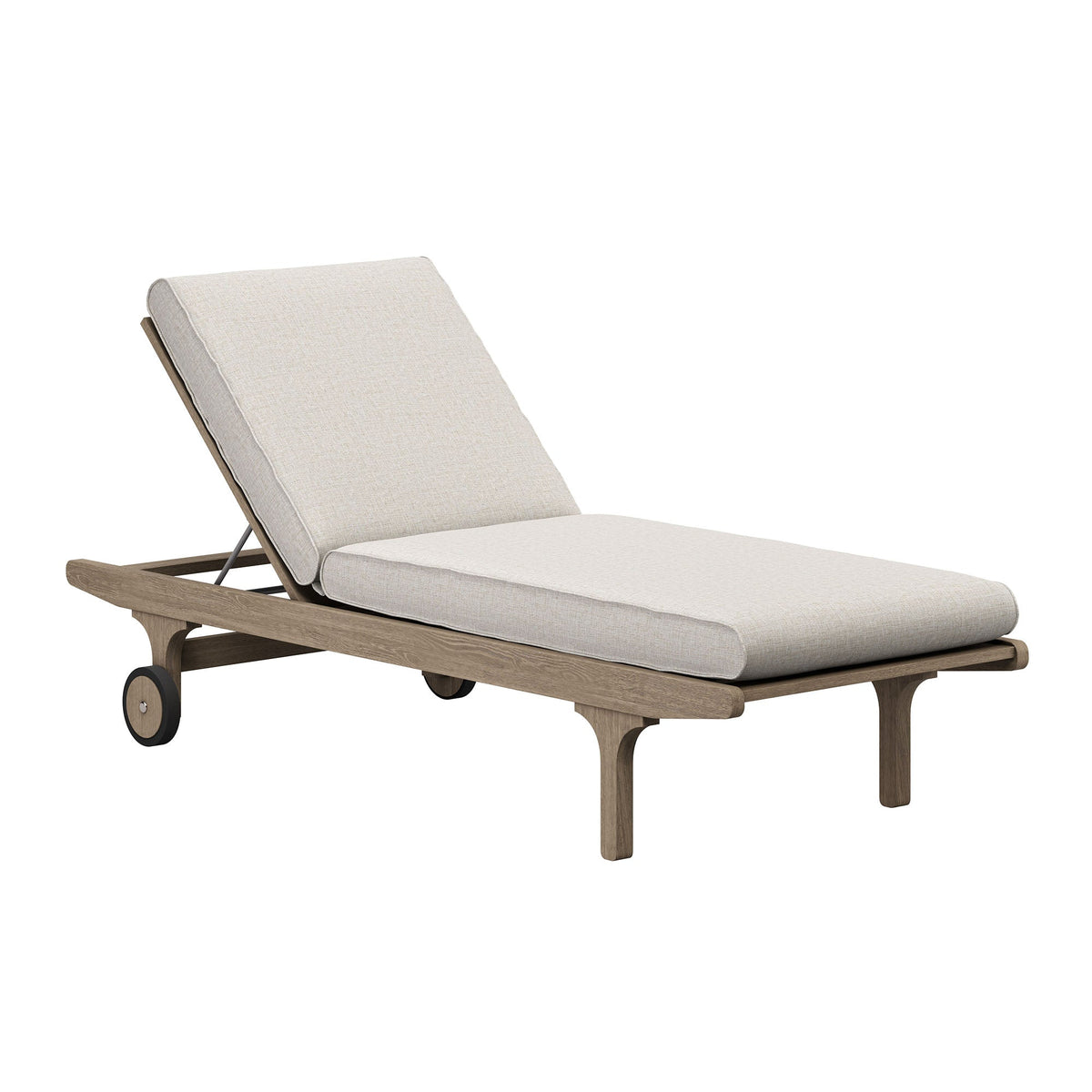 Saratoga Outdoor Patio Teak Wood 3-Piece Chaise Lounge Furniture Set by Modway, photo 17 of 32