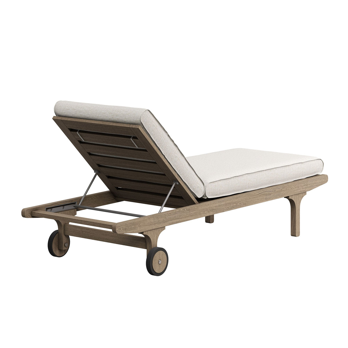 Saratoga Outdoor Patio Teak Wood 3-Piece Chaise Lounge Furniture Set by Modway, photo 19 of 32