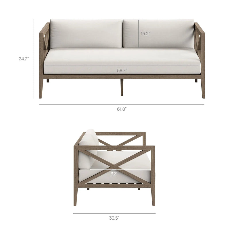Northlake Outdoor Patio Teak Loveseat by Modway by HouseOfZazla