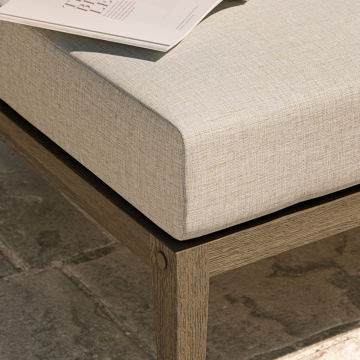 Northlake Outdoor Patio Teak Ottoman by Modway, photo 16 of 24