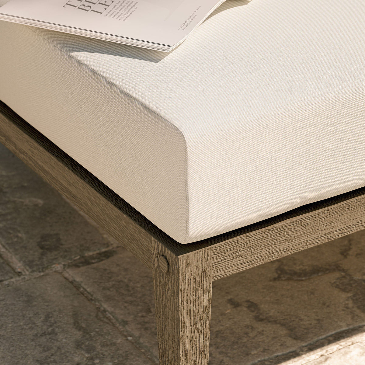 Northlake Outdoor Patio Teak Ottoman by Modway, photo 24 of 24