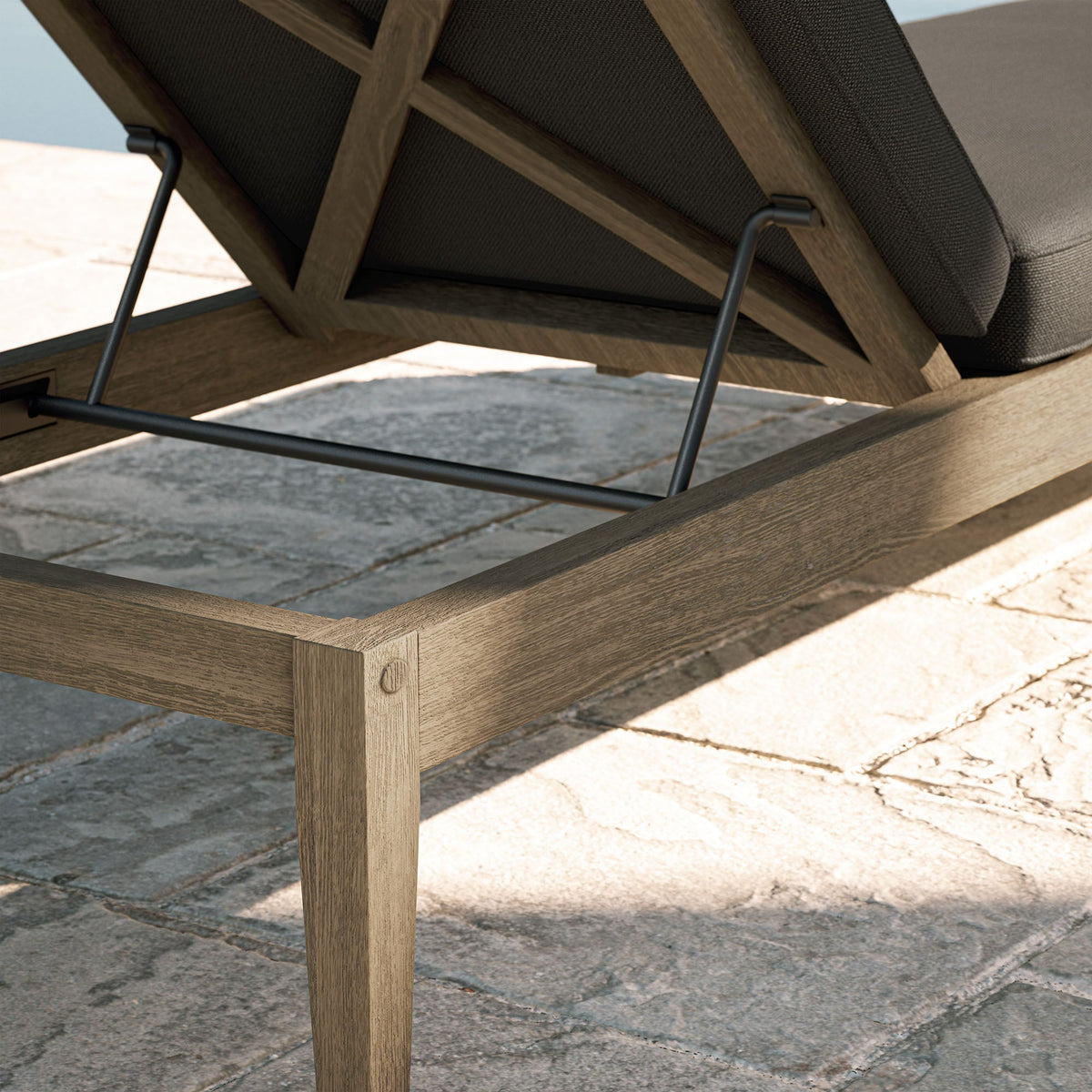 Northlake Outdoor Patio Teak Chaise Lounge by Modway, photo 9 of 27
