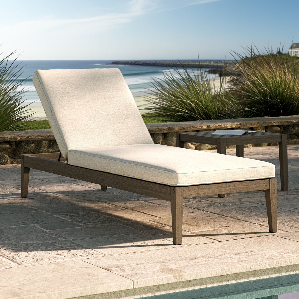 Northlake Outdoor Patio Teak Chaise Lounge by Modway, photo 17 of 27