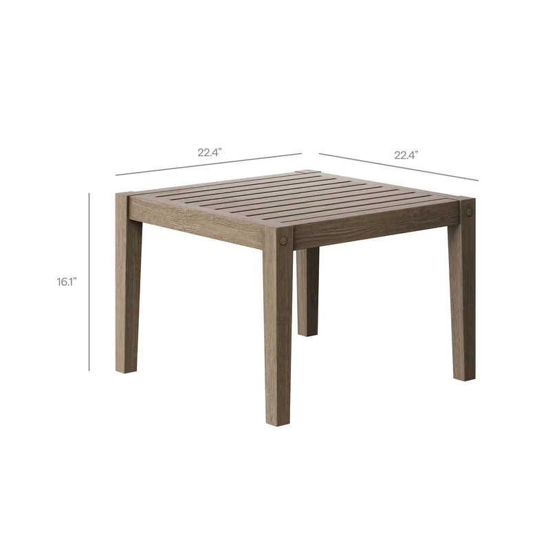 Northlake Square Outdoor Patio Teak Side Table by Modway by HouseOfZazla