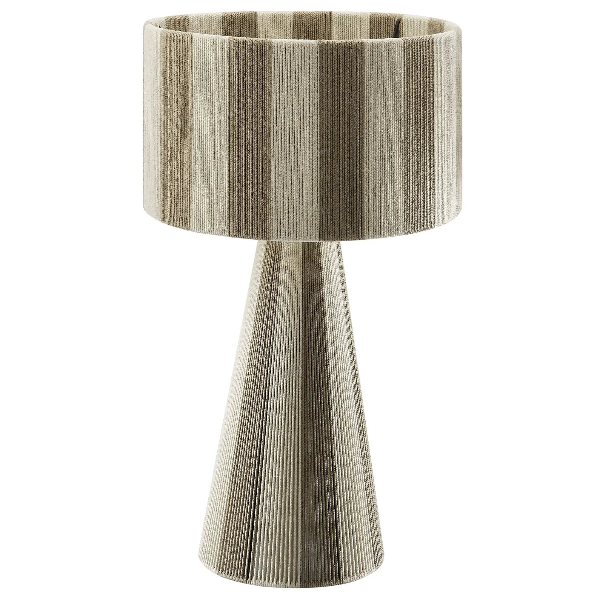 Renae Handwoven Cotton Thread Striped Table Lamp by Modway by HouseOfZazla