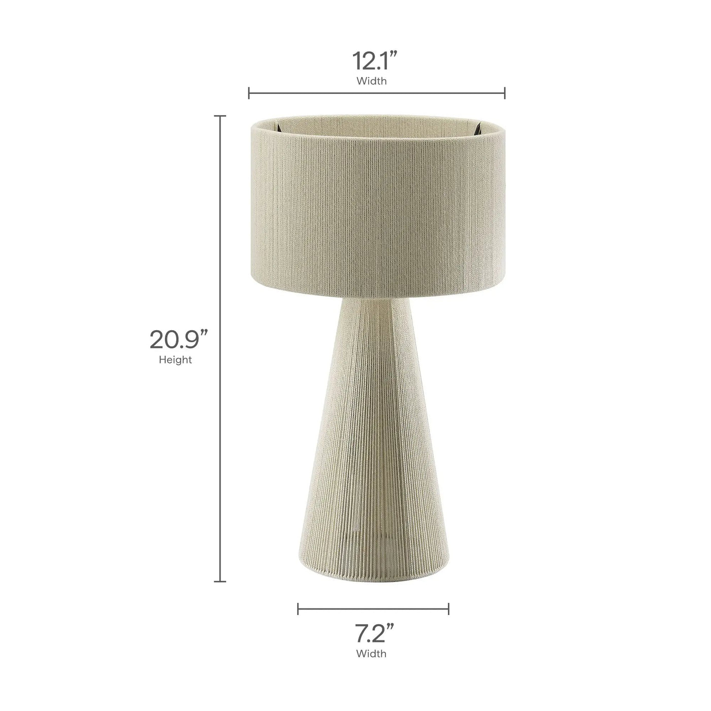 Gia Handwoven Cotton Thread Table Lamp by Modway by HouseOfZazla