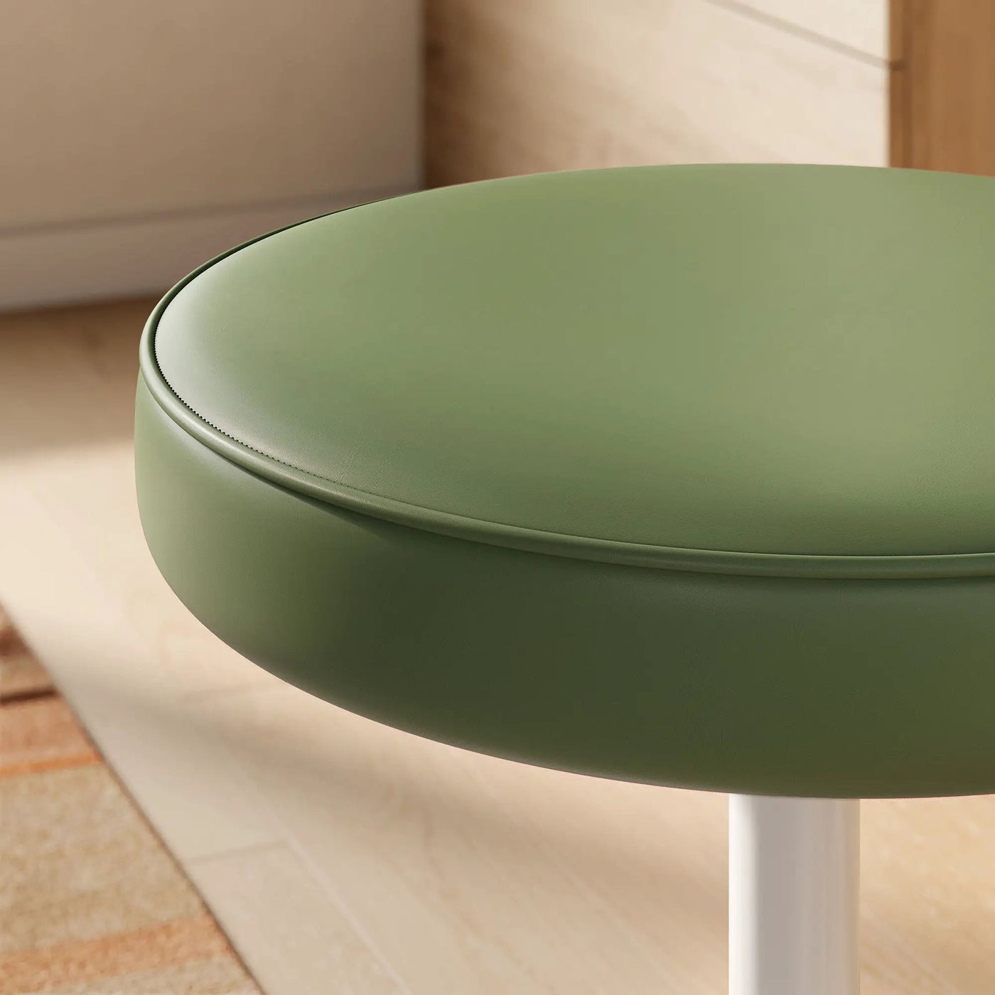 Lippa Vegan Leather Round Stool by Modway by HouseOfZazla