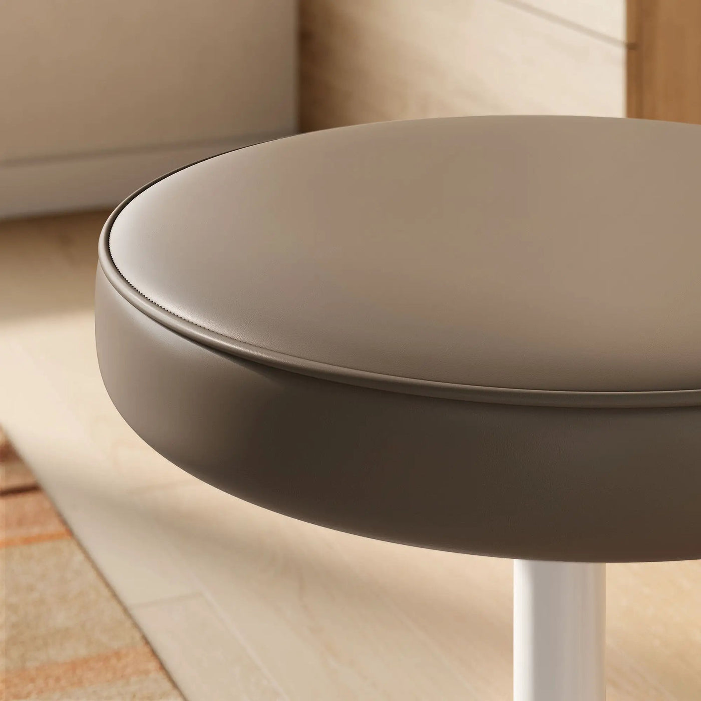 Lippa Vegan Leather Round Stool by Modway by HouseOfZazla