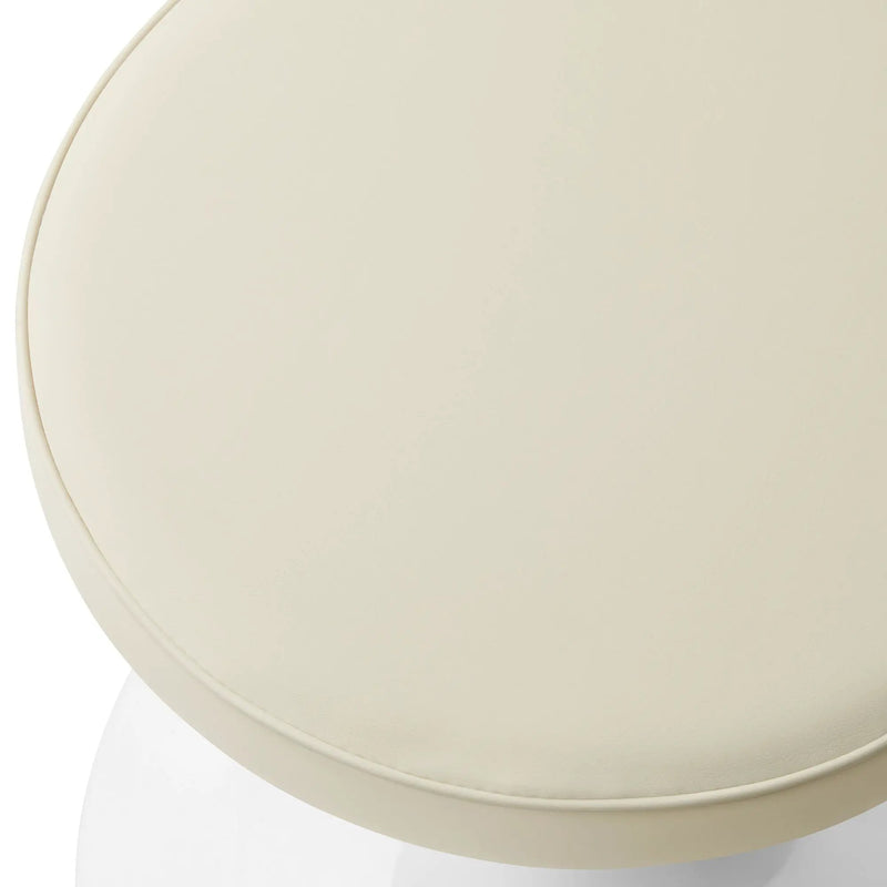 Lippa Vegan Leather Round Stool by Modway by HouseOfZazla