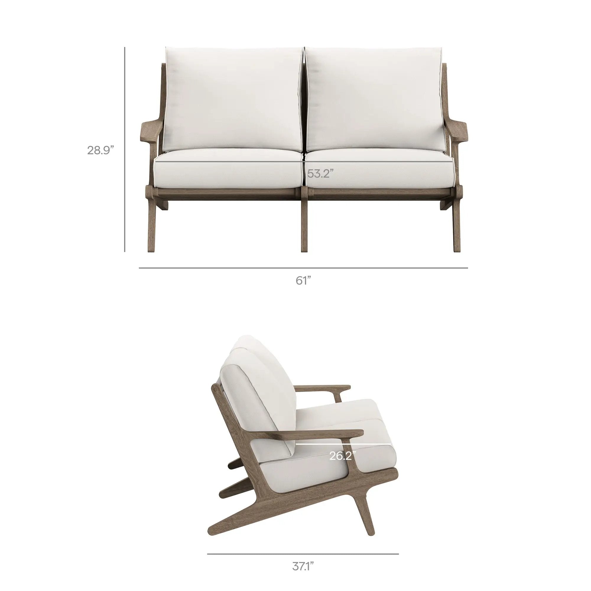 Saratoga 5-Piece Outdoor Patio Teak Wood Furniture Set by Modway by HouseOfZazla