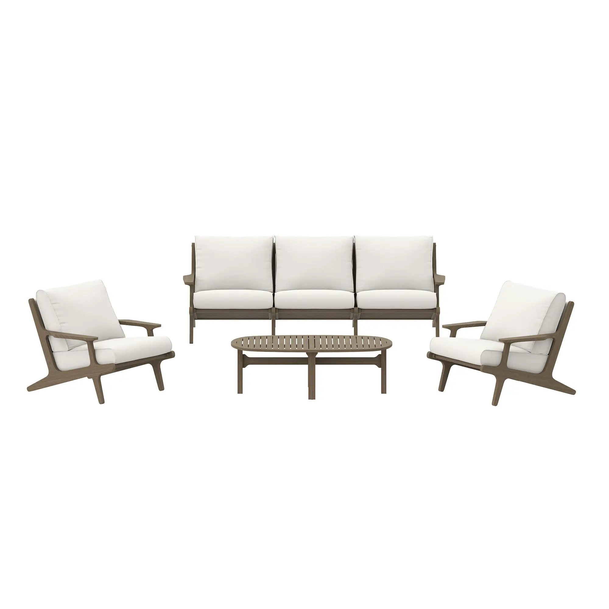 Saratoga 4-Piece Outdoor Patio Teak Wood Furniture Set by Modway by HouseOfZazla