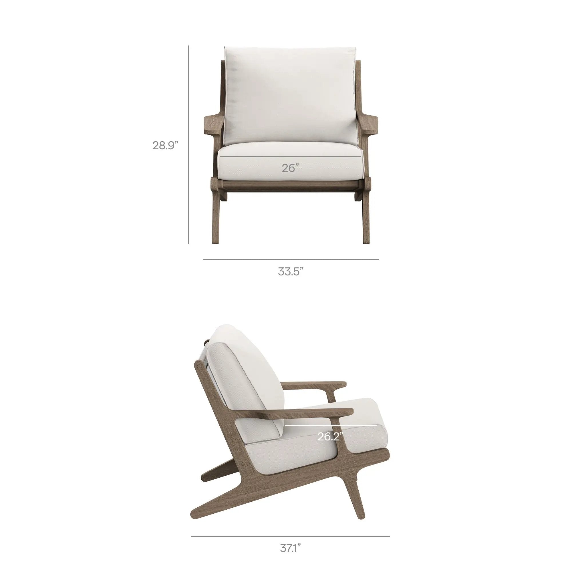 Saratoga 4-Piece Outdoor Patio Teak Wood Furniture Set by Modway by HouseOfZazla