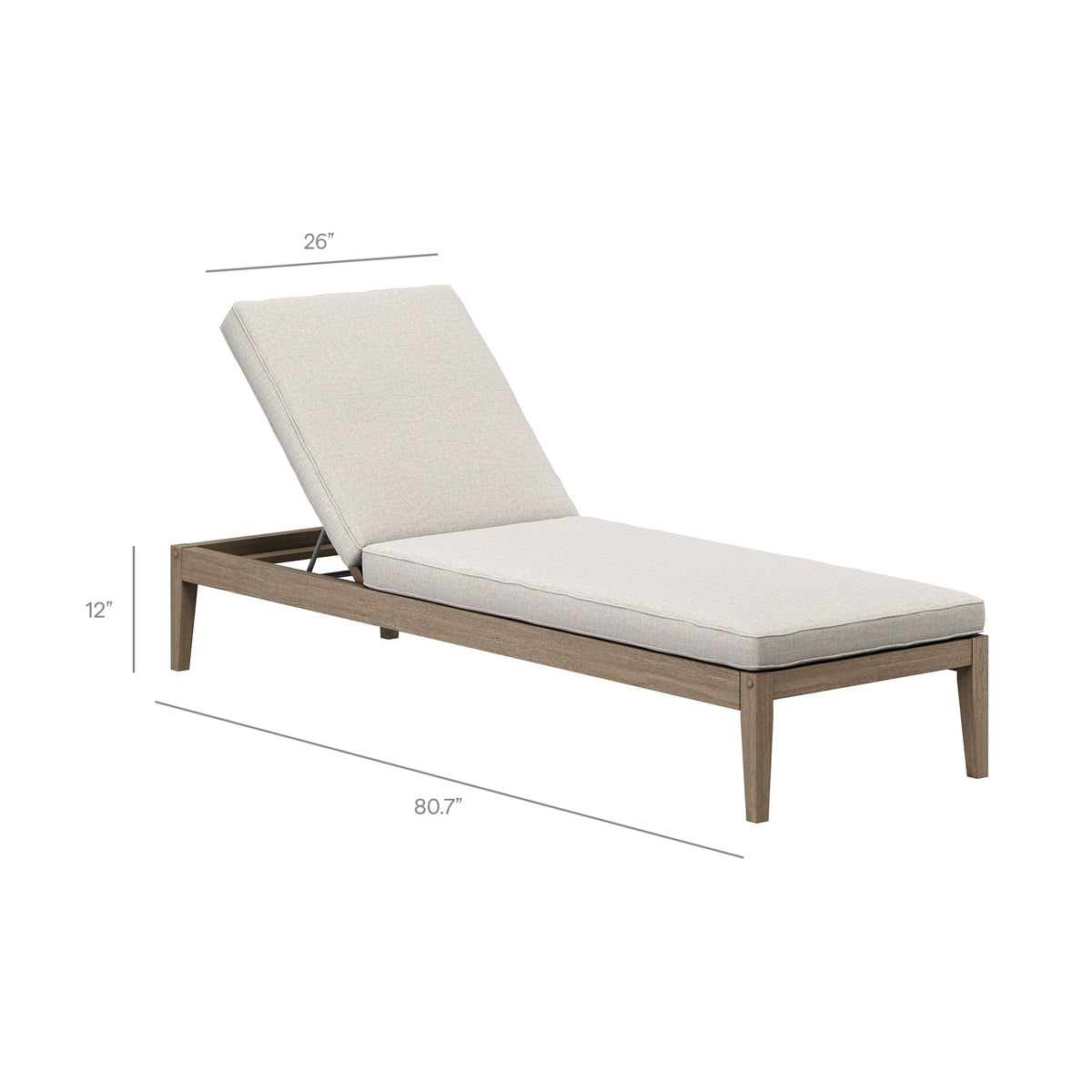 Saratoga Outdoor Patio Teak Wood 3-Piece Chaise Lounge Furniture Set by Modway, photo 15 of 32