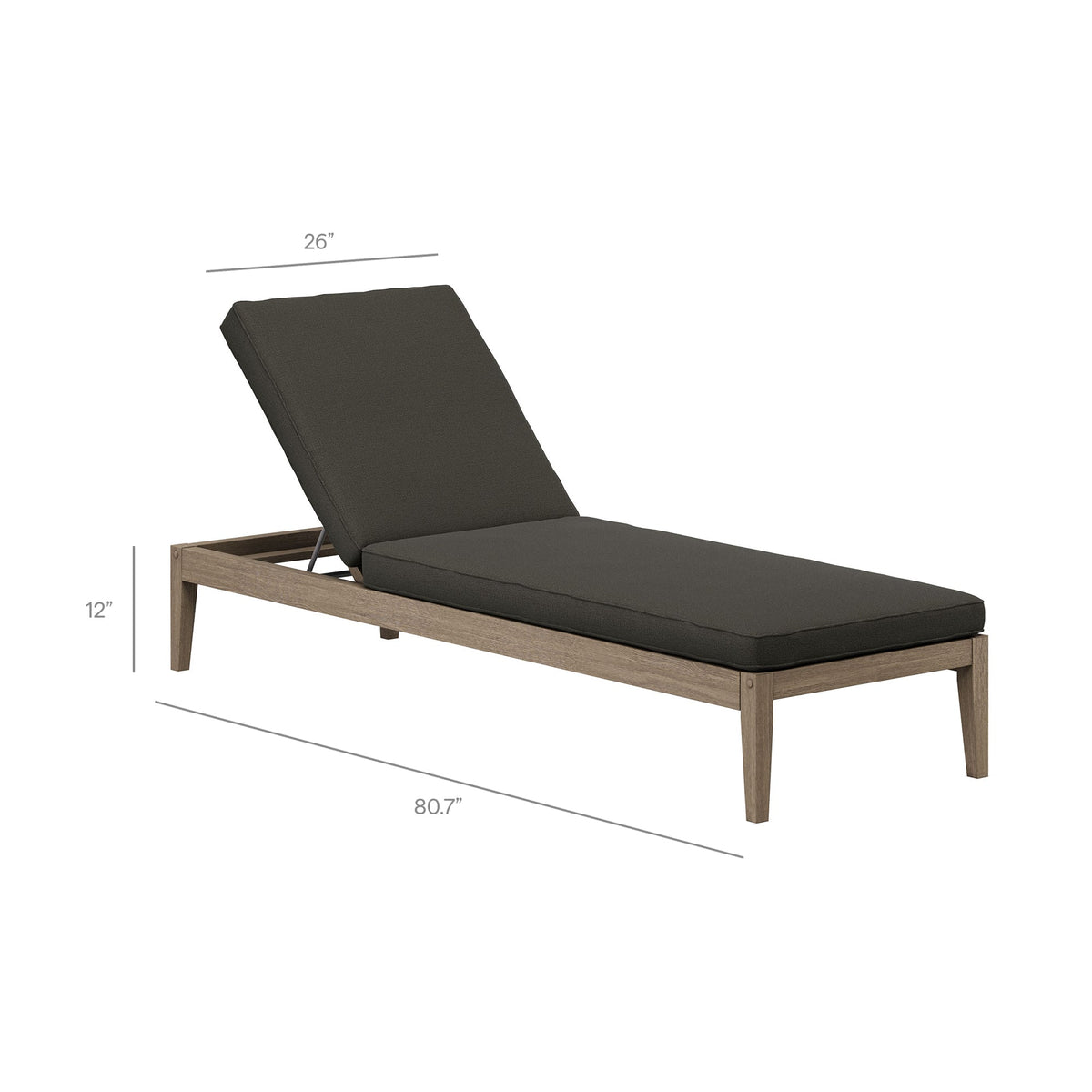 Northlake 3-Piece Outdoor Patio Teak Wood Furniture Set with Chaise Lounges and Side Table by Modway, photo 3 of 31