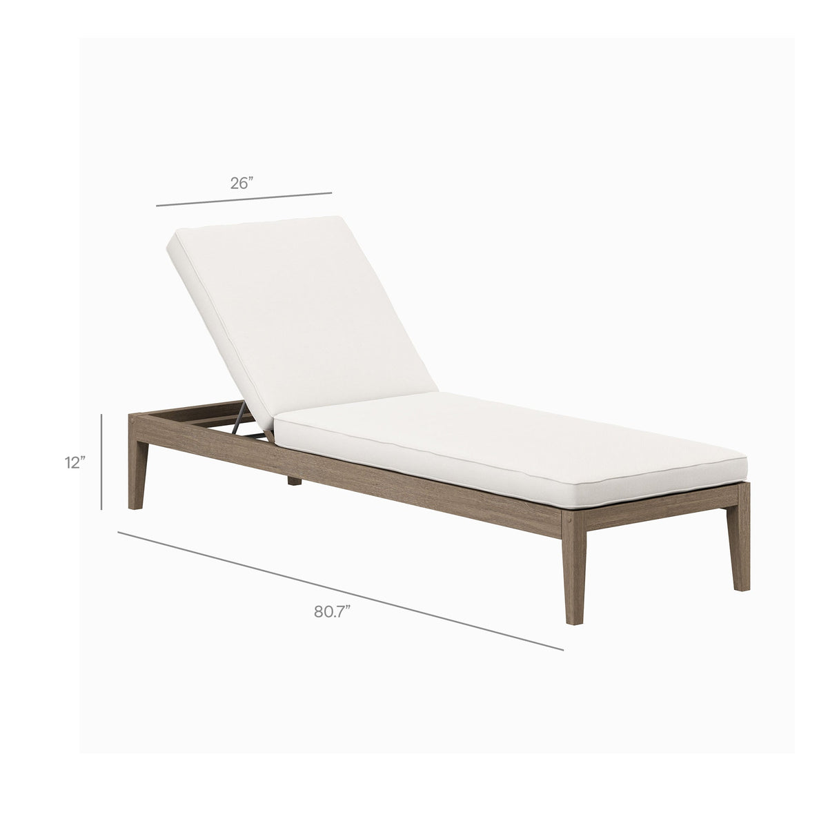 Northlake 3-Piece Outdoor Patio Teak Wood Furniture Set with Chaise Lounges and Side Table by Modway, photo 25 of 31