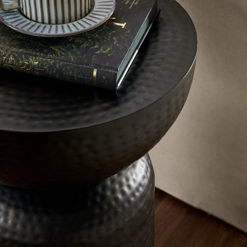 Mella Metal Hammered Side Table by Modway by HouseOfZazla