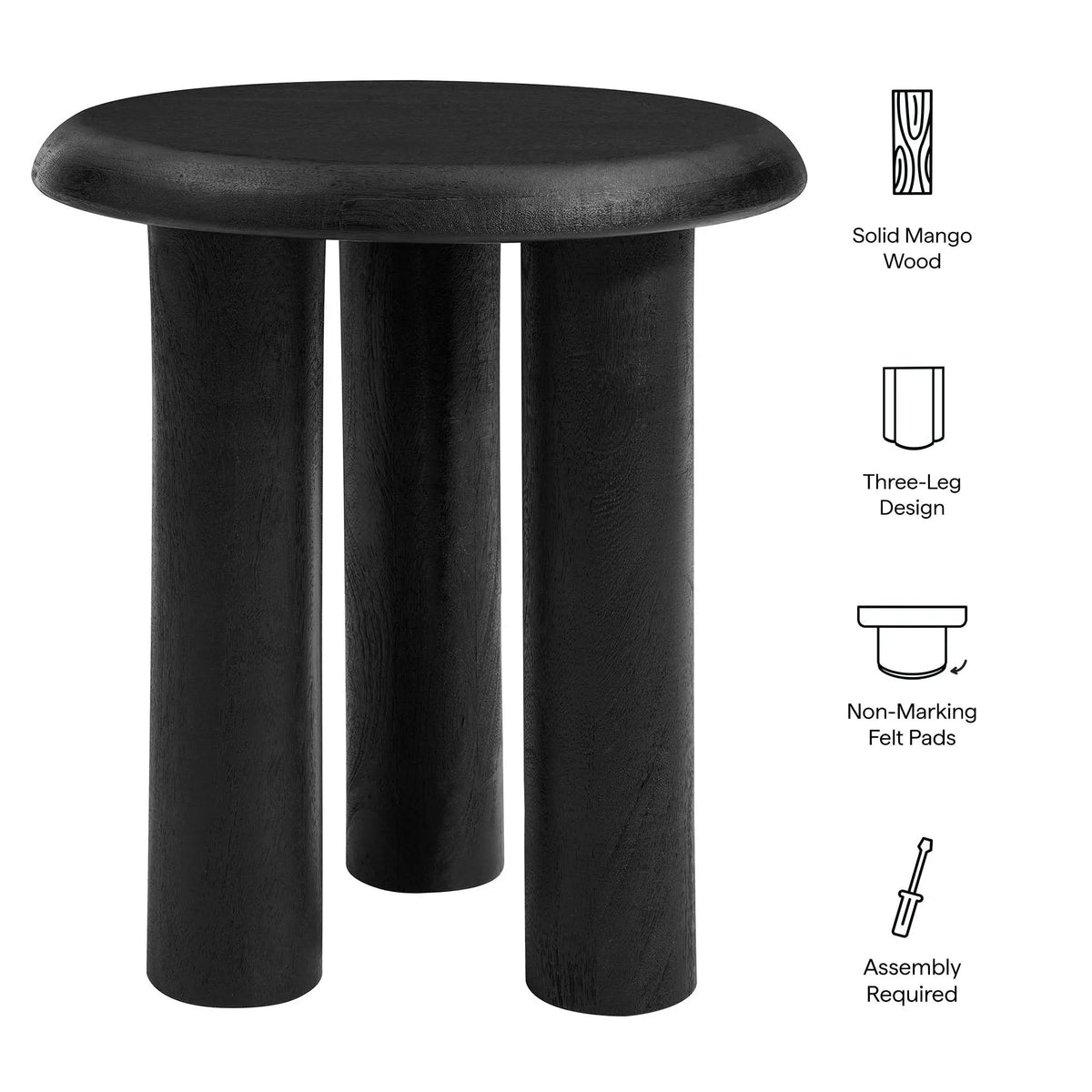 Mavina Mango Wood Side Table by Modway by HouseOfZazla