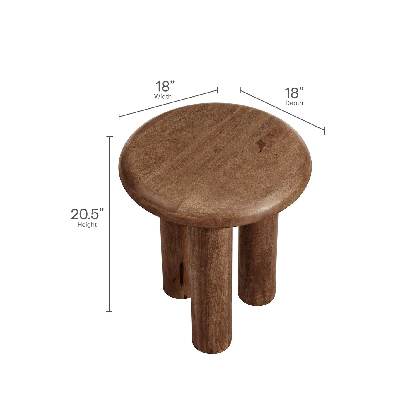 Mavina Mango Wood Side Table by Modway by HouseOfZazla