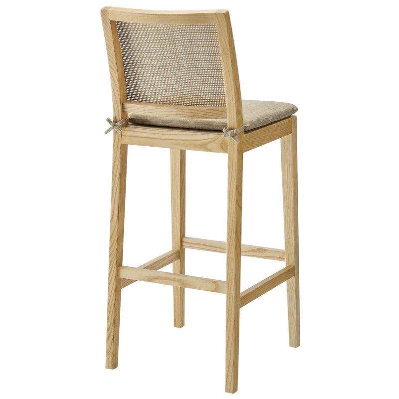 Ovard Wood and Rattan Bar Stool by Modway by HouseOfZazla