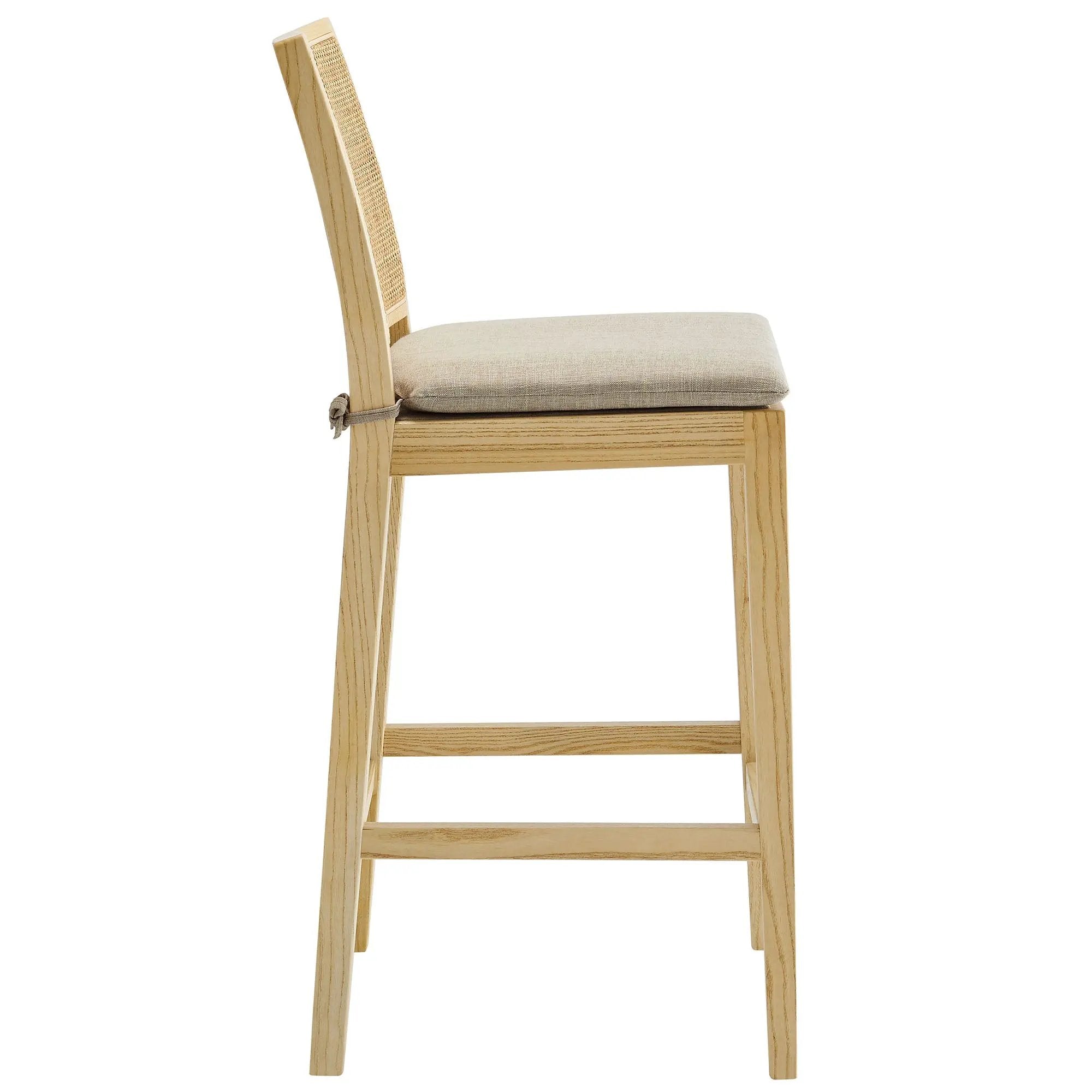 Ovard Wood and Rattan Counter Stool by Modway by HouseOfZazla