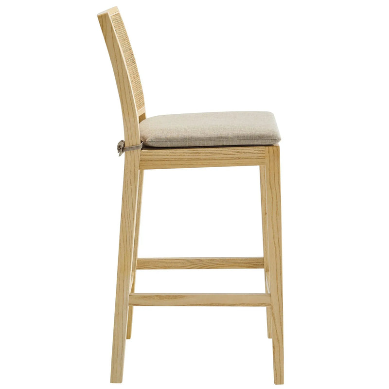 Ovard Wood and Rattan Counter Stool by Modway by HouseOfZazla