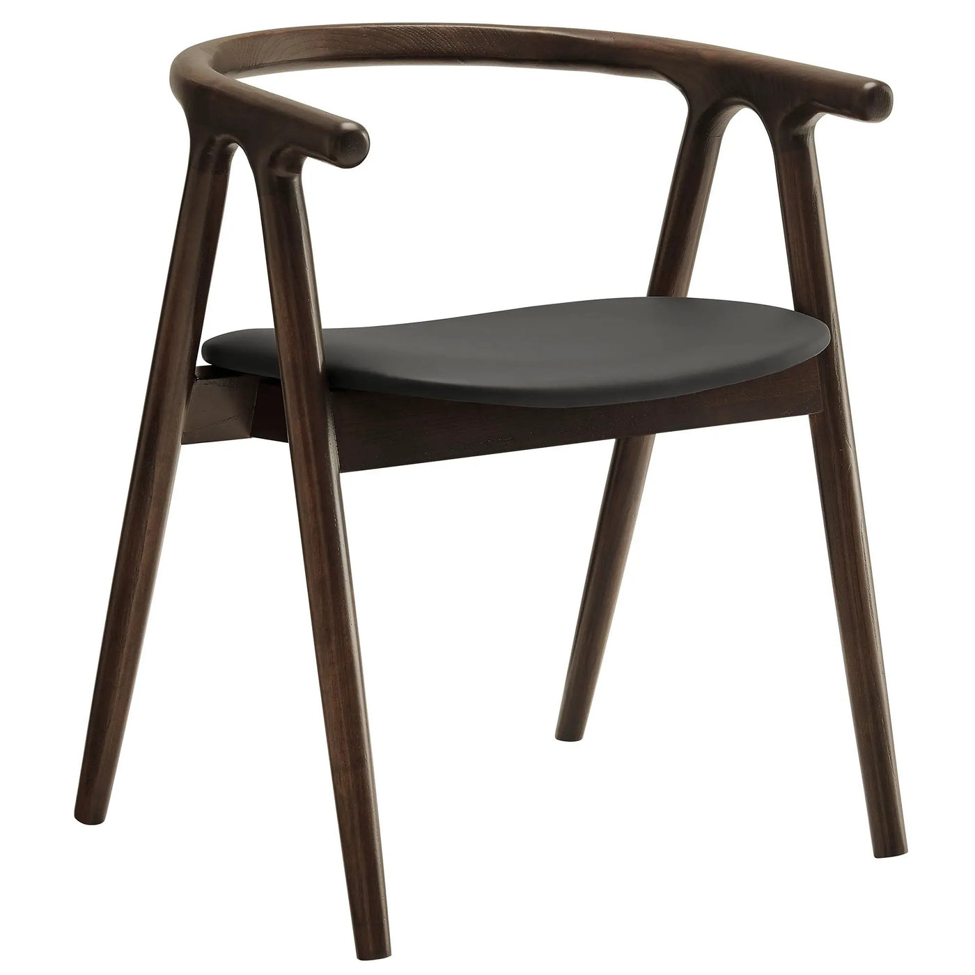 Henry Vegan Leather and Wood Dining Chair by HouseOfZazla