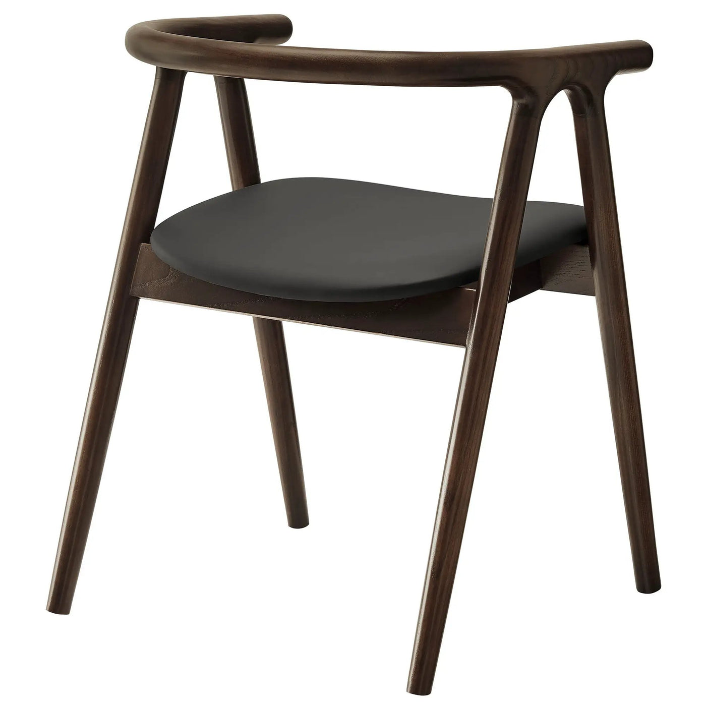 Henry Vegan Leather and Wood Dining Chair by HouseOfZazla
