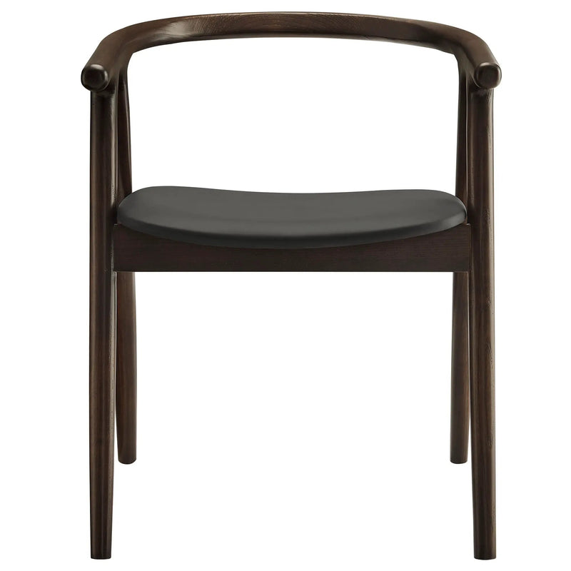 Henry Vegan Leather and Wood Dining Chair by HouseOfZazla