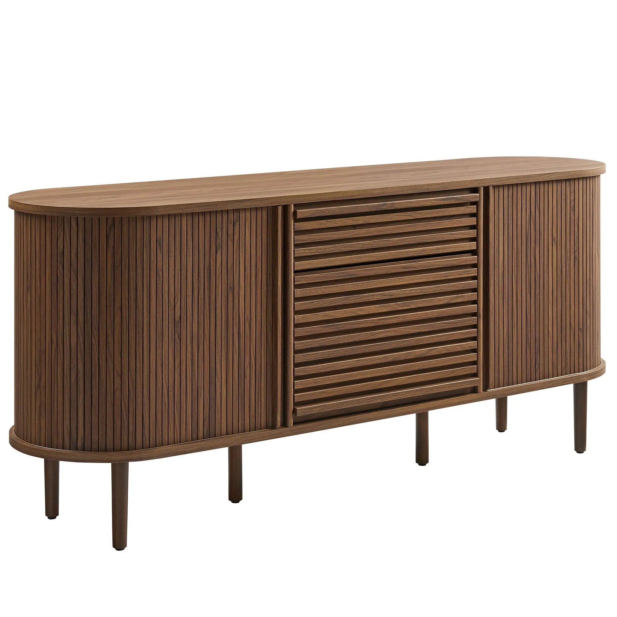 Harlan 67" Fluted Oval Sideboard Cabinet by Modway by HouseOfZazla