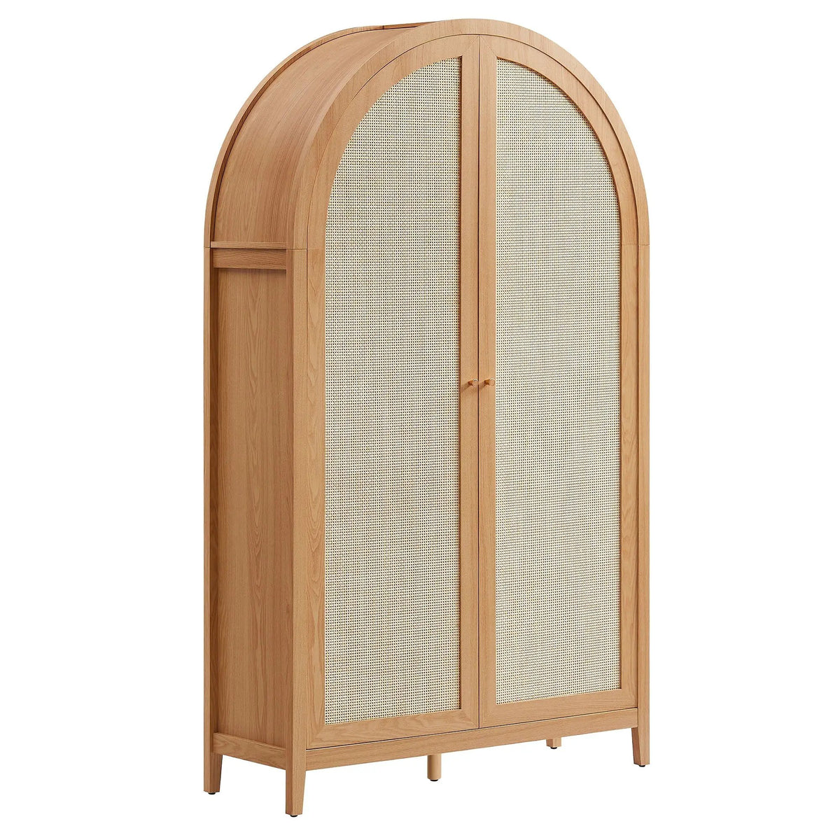 Calista 79" Tall Wide Rattan Arched Storage Cabinet by Modway by HouseOfZazla