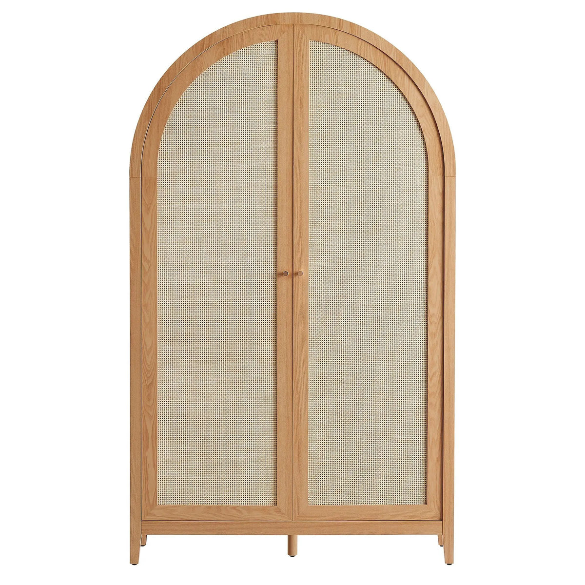 Calista 79" Tall Wide Rattan Arched Storage Cabinet by Modway by HouseOfZazla
