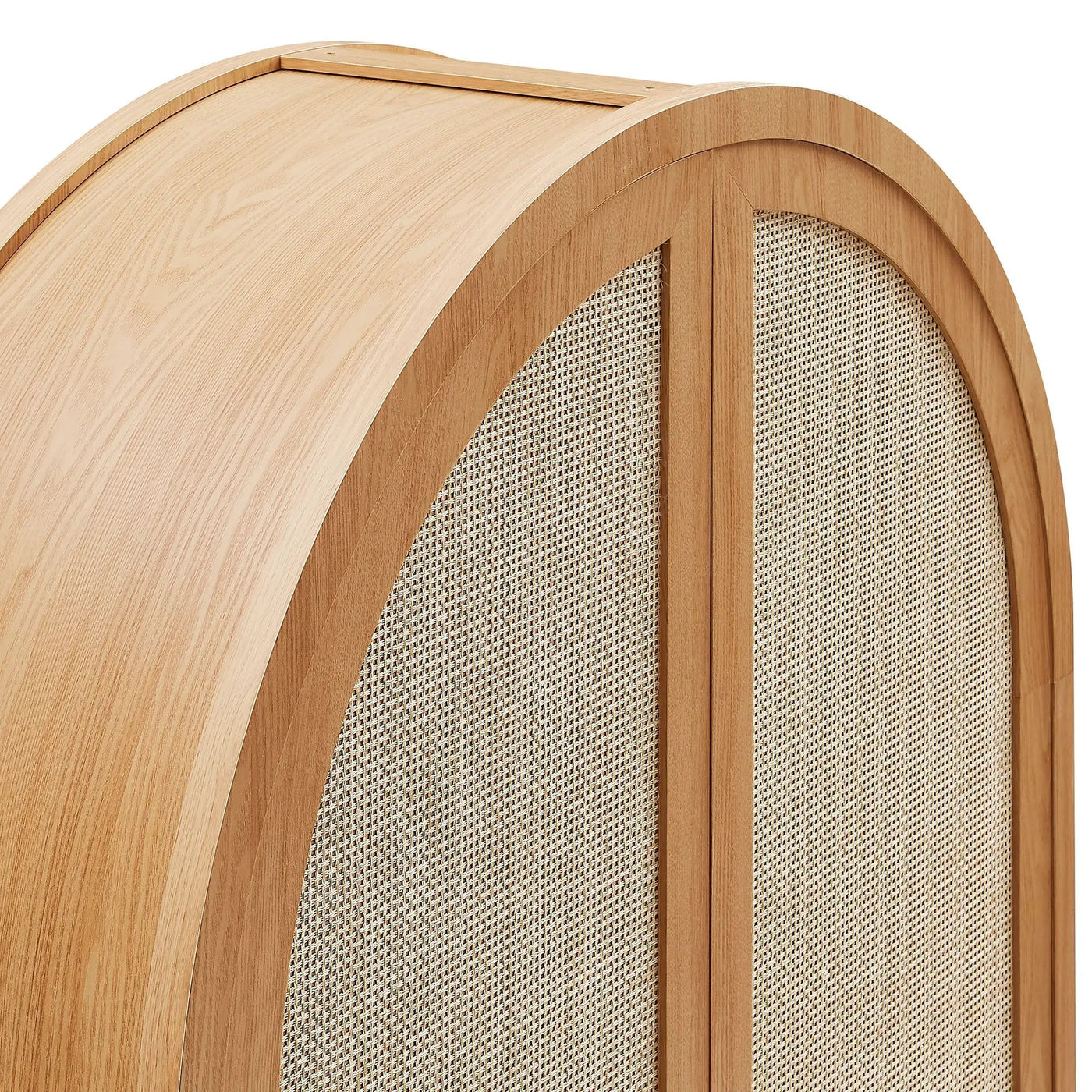 Calista 79" Tall Wide Rattan Arched Storage Cabinet by Modway by HouseOfZazla
