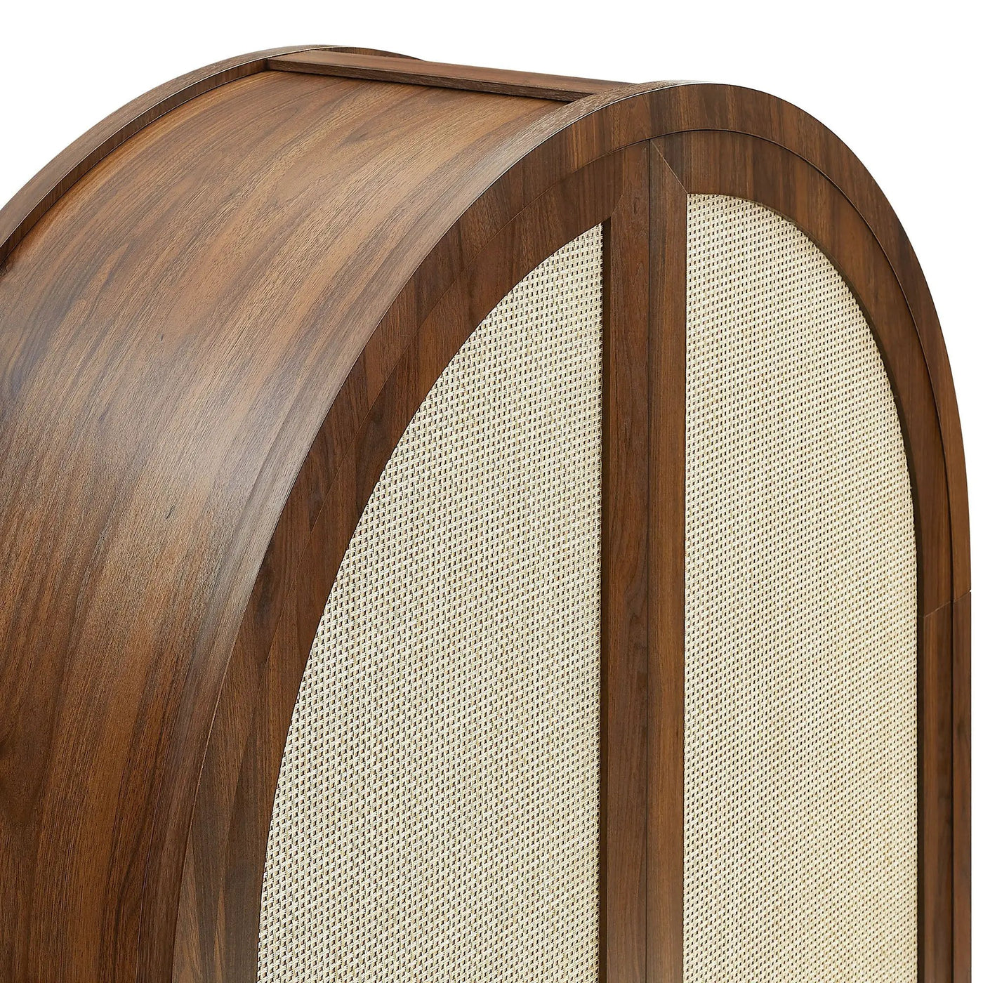 Calista 79" Tall Wide Rattan Arched Storage Cabinet by Modway by HouseOfZazla