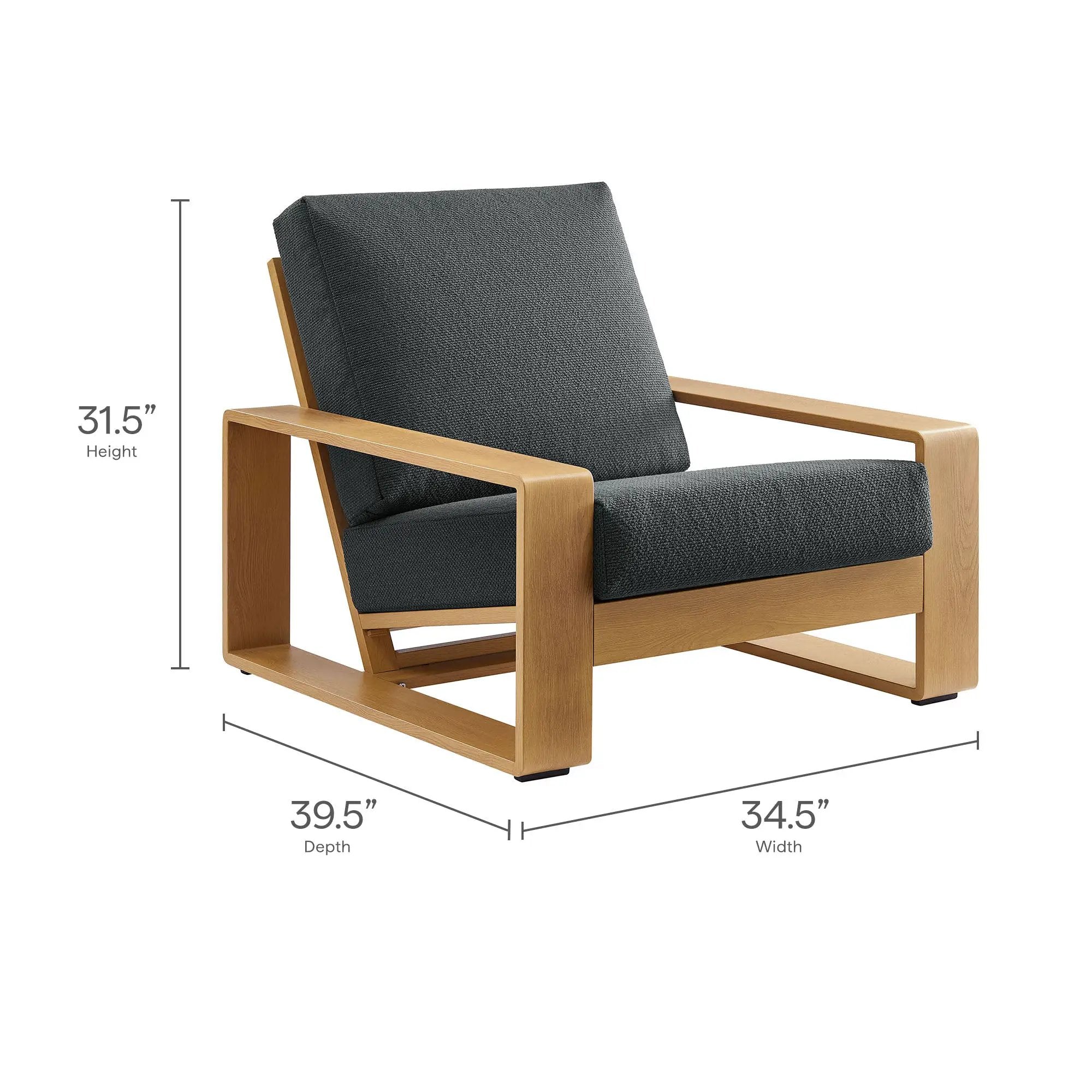 Lirienne Outdoor Patio Aluminum Faux Wood Armchair by Modway by HouseOfZazla