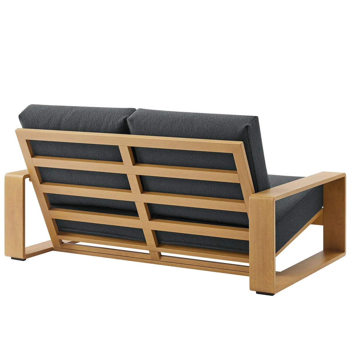 Lirienne Outdoor Patio Aluminum Faux Wood Loveseat by Modway by HouseOfZazla