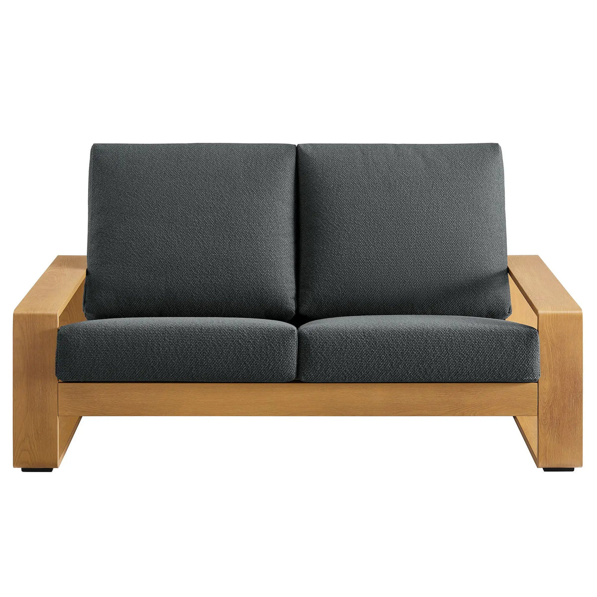 Lirienne Outdoor Patio Aluminum Faux Wood Loveseat by Modway by HouseOfZazla