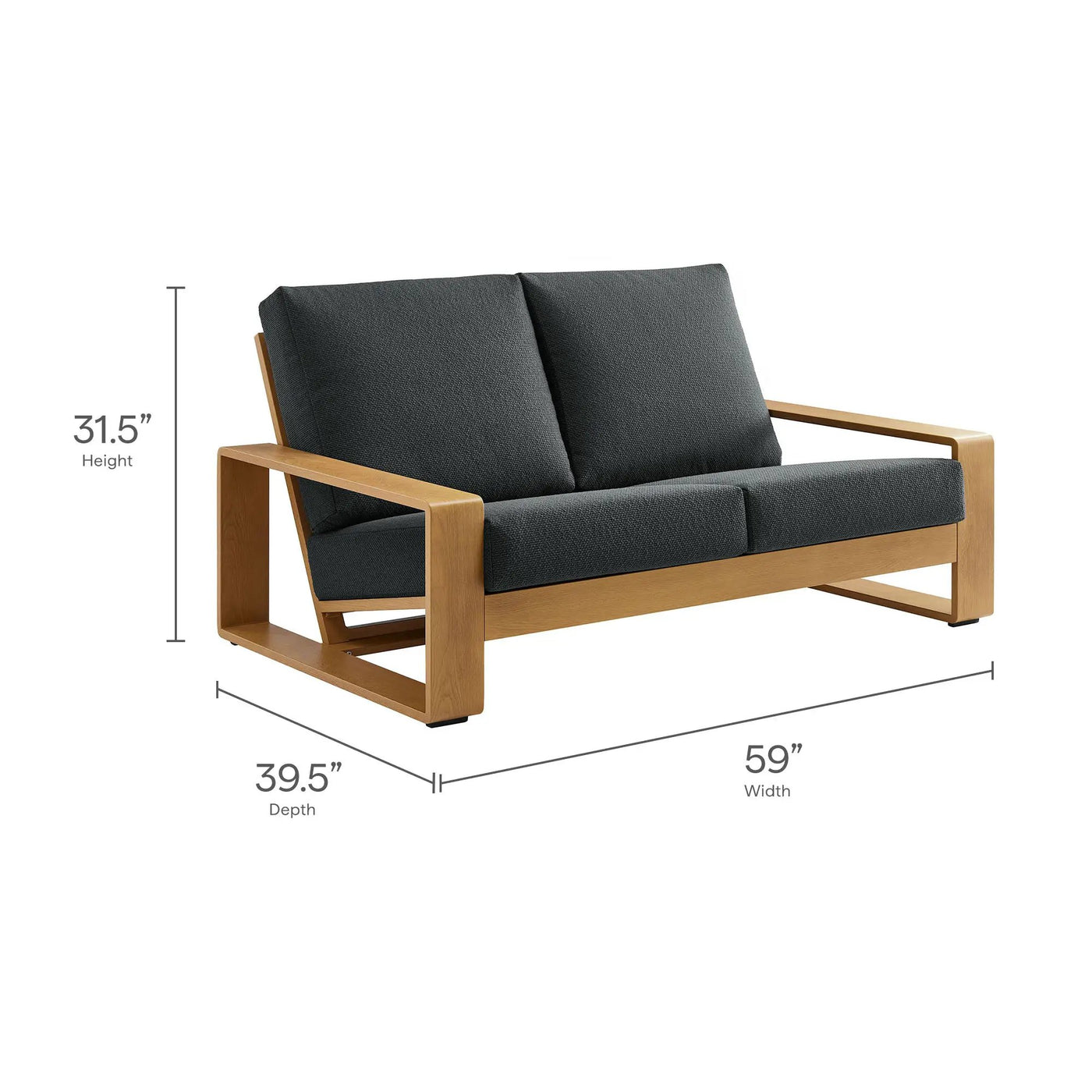 Lirienne 4-Piece Outdoor Patio Aluminum Faux Wood Furniture Set by Modway by HouseOfZazla