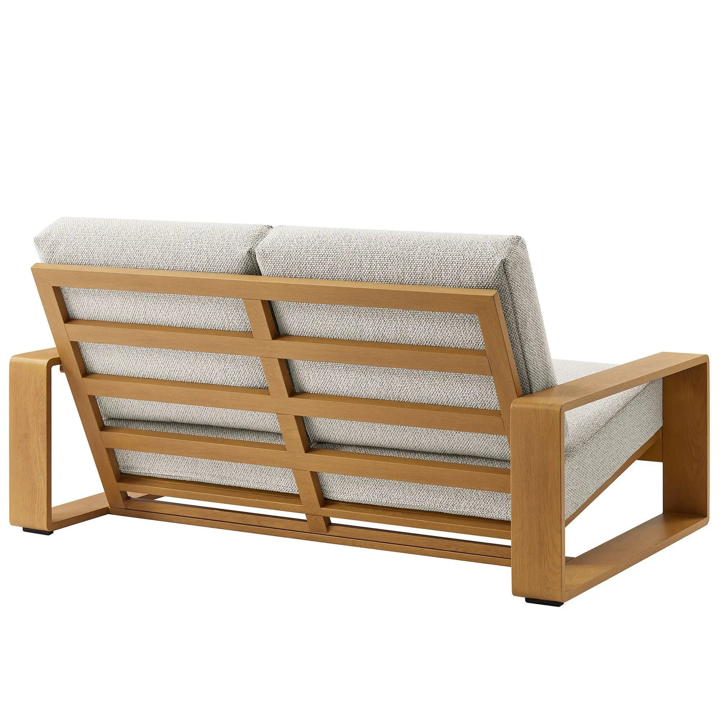 Lirienne Outdoor Patio Aluminum Faux Wood Loveseat by Modway by HouseOfZazla