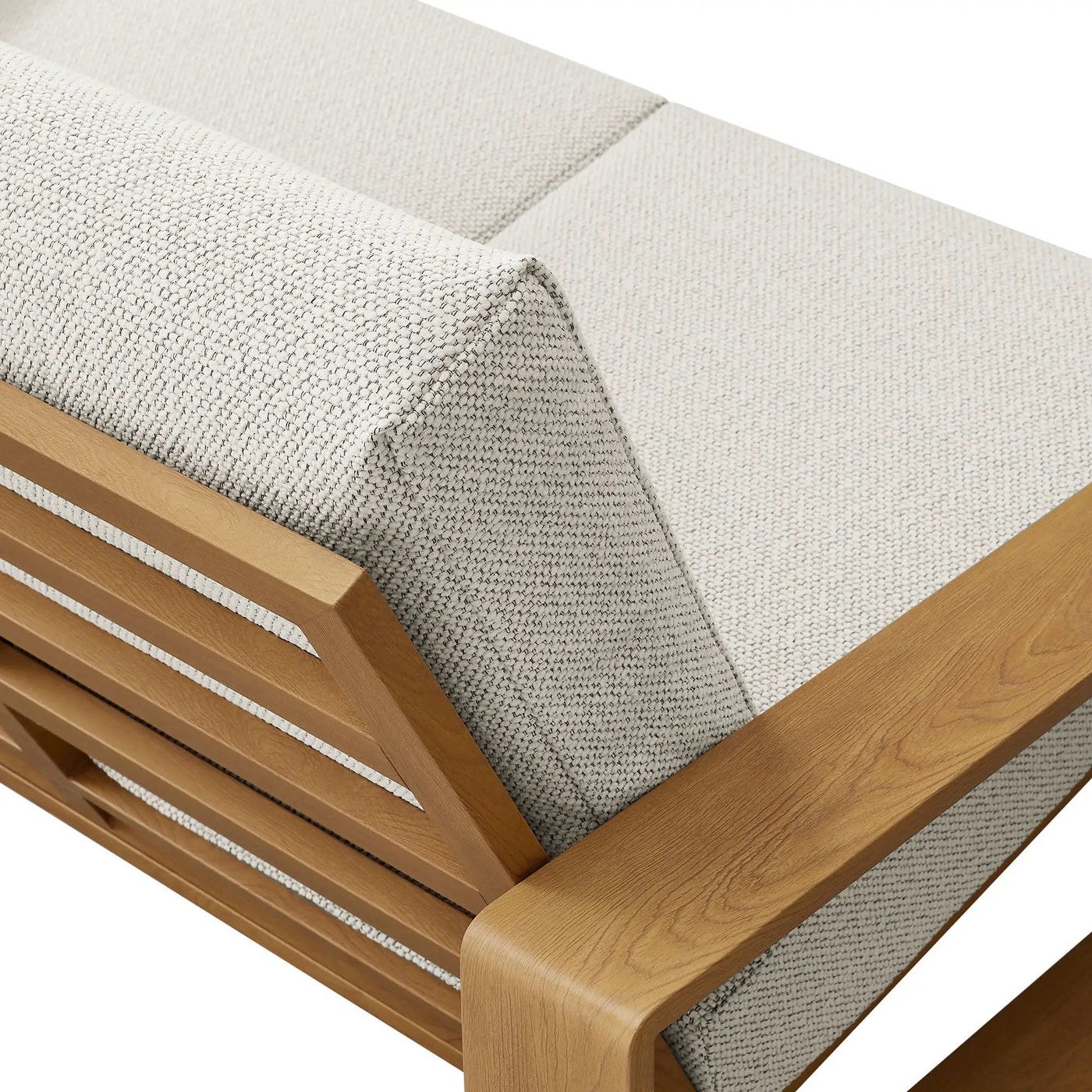 Lirienne Outdoor Patio Aluminum Faux Wood Loveseat by Modway by HouseOfZazla