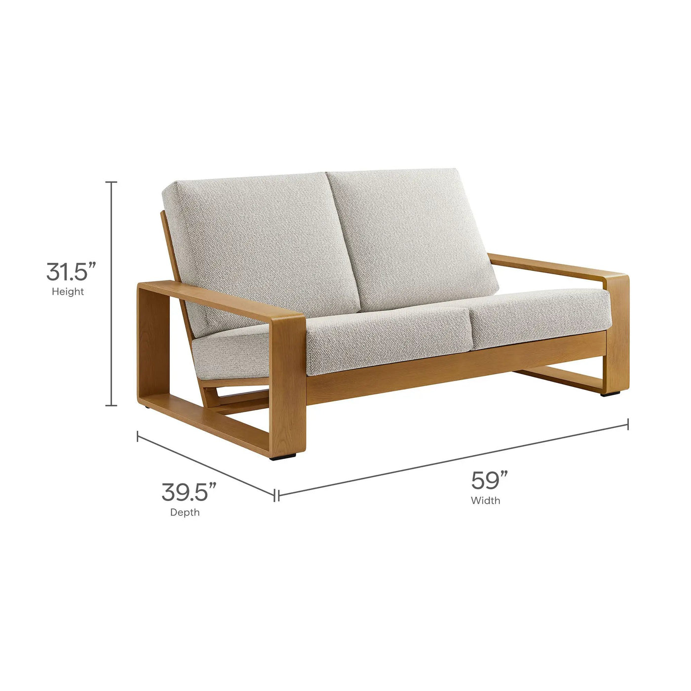 Lirienne 4-Piece Outdoor Patio Aluminum Faux Wood Furniture Set by Modway by HouseOfZazla