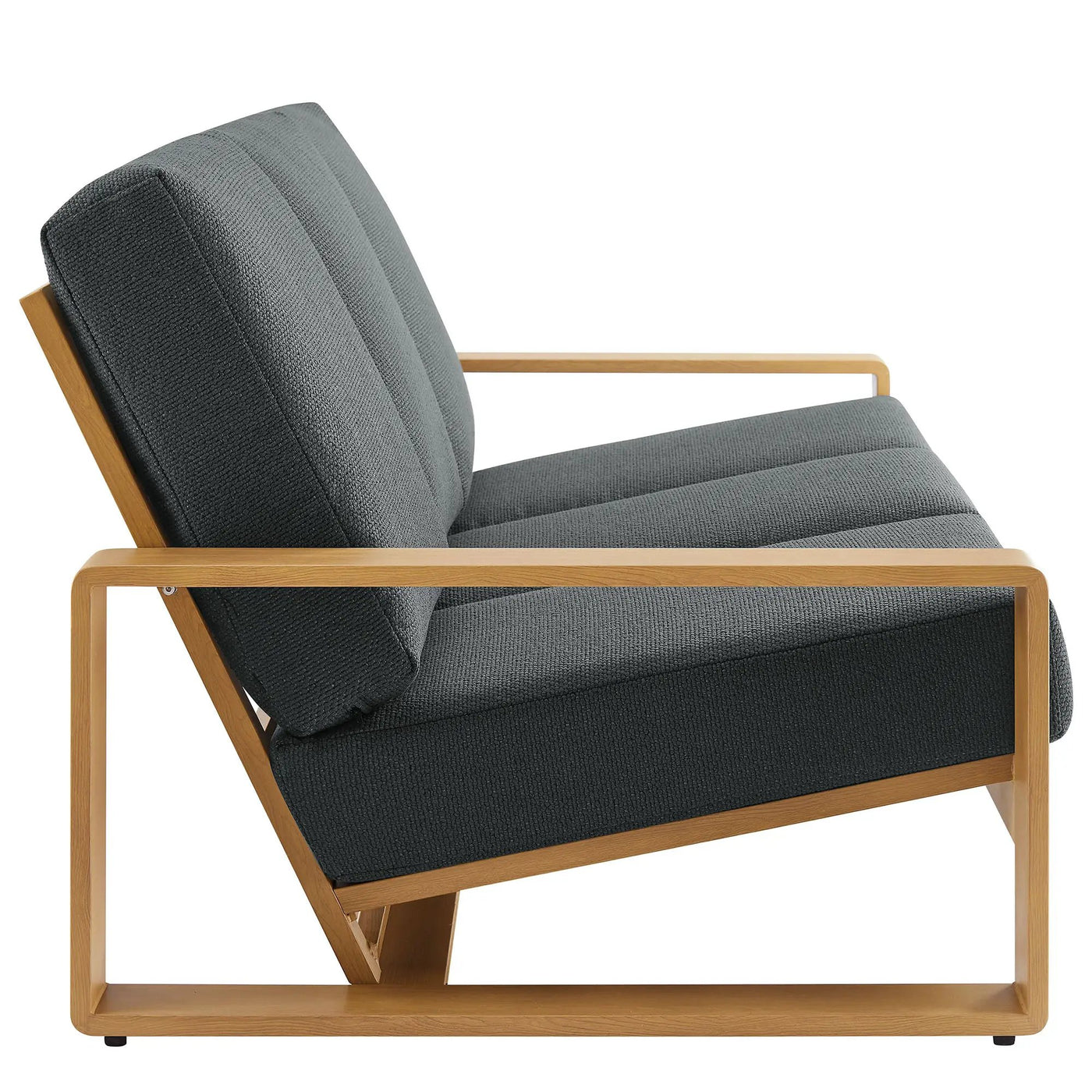 Lirienne 2-Piece Outdoor Patio Aluminum Faux Wood Furniture Set by HouseOfZazla