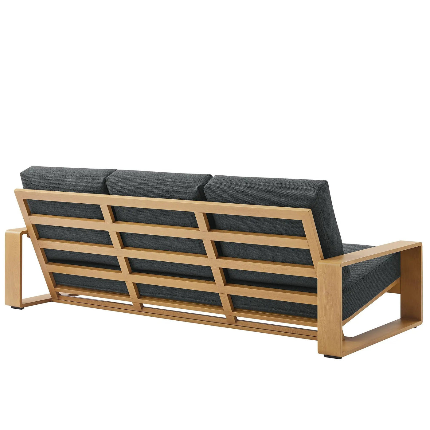 Lirienne 2-Piece Outdoor Patio Aluminum Faux Wood Furniture Set by HouseOfZazla