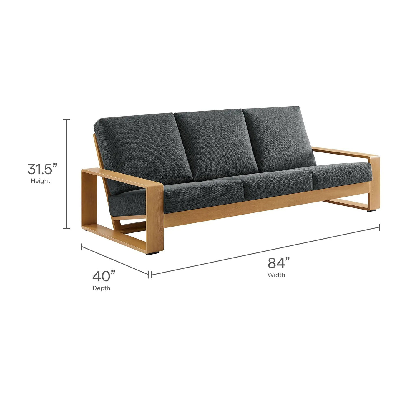 Lirienne 4-Piece Outdoor Patio Aluminum Faux Wood Furniture Set by HouseOfZazla